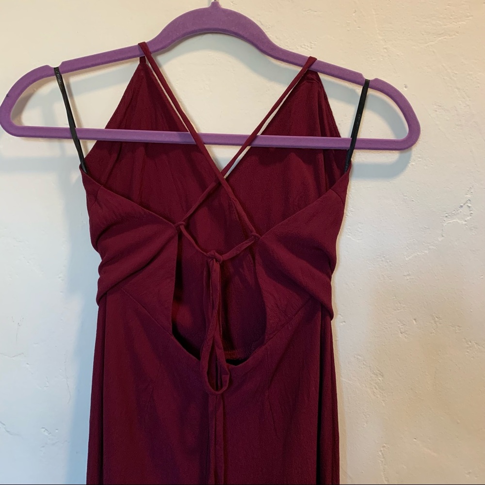 Forever 21 Palazzo Leg Red Jumpsuit Size Medium - Picture 6 of 15